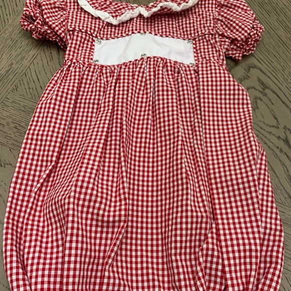Smocked south bubble romper - Picture 1 of 4